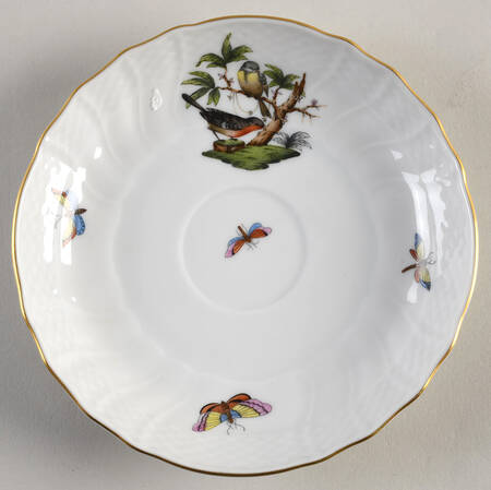Rothschild Bird (RO) Saucer for Flat Cup by Herend