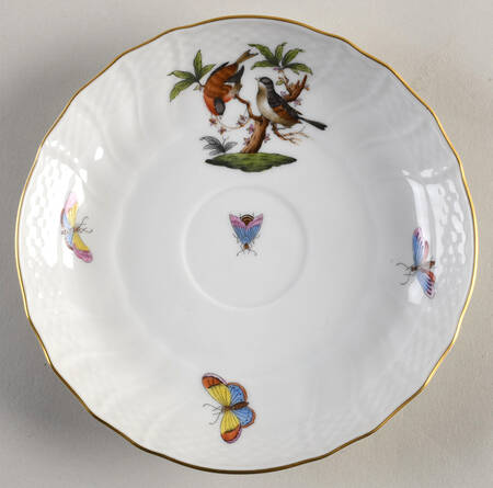 Rothschild Bird (RO) Saucer for Flat Cup by Herend