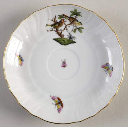 Rothschild Bird (RO) Saucer for Flat Cup by Herend