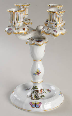 Rothschild Bird (RO) 8 3/4" 4 Light Candlestick (Uses 4 Lt Arm)