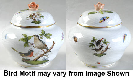 Rothschild Bird (RO) Medium Ginger Jar & Lid