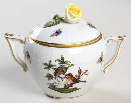 Rothschild Bird (RO) Mini Sugar Bowl & Lid