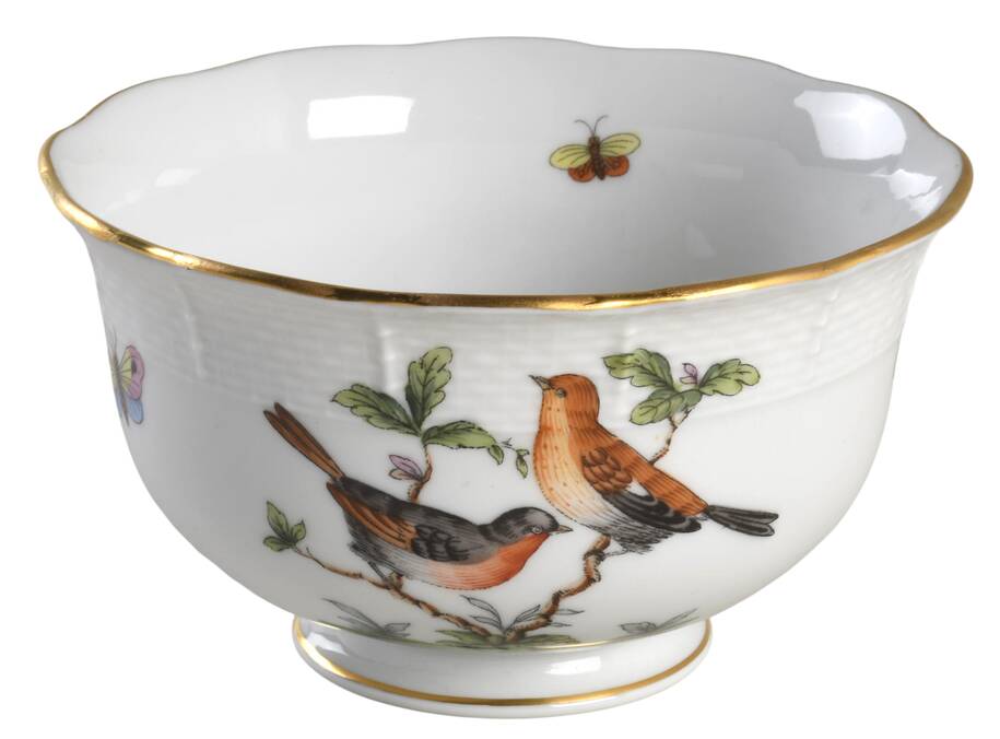 Rothschild Bird (RO) Cranberry Bowl