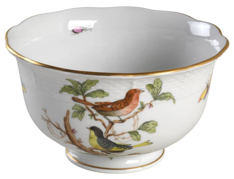 Rothschild Bird (RO) Cranberry Bowl