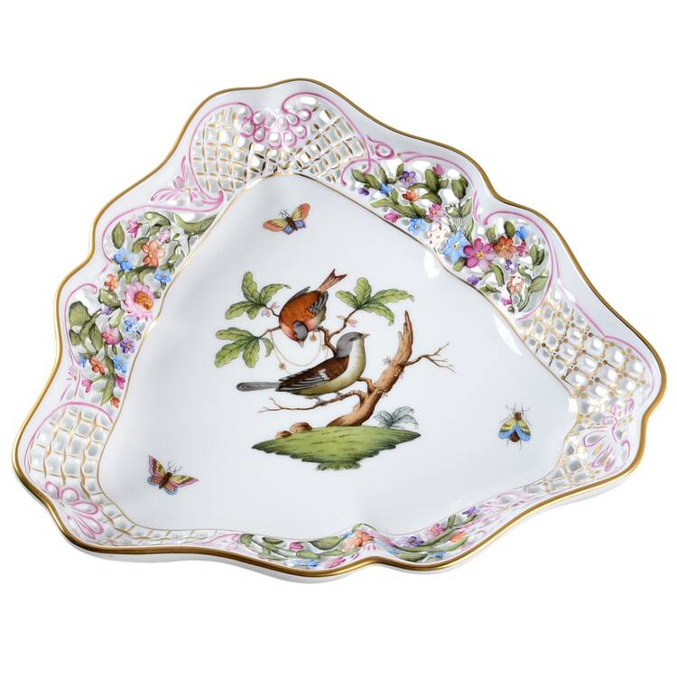 Rothschild Bird (RO) Triangular Open Weave Basket