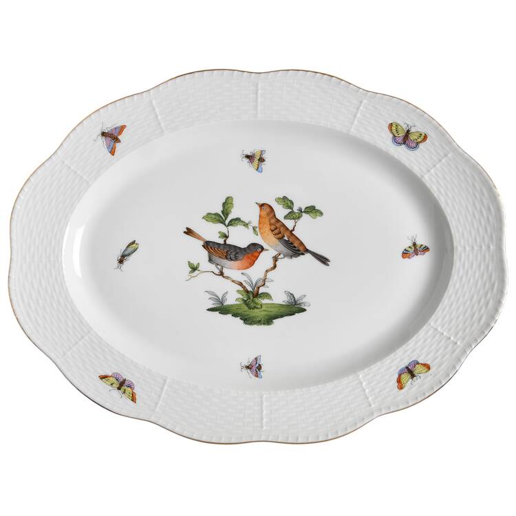 Rothschild Bird (RO) 13" Oval Serving Platter