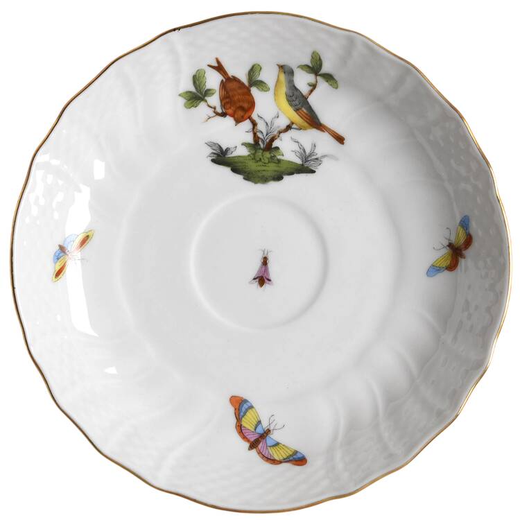 Rothschild Bird (RO) Saucer for Flat Cup by Herend