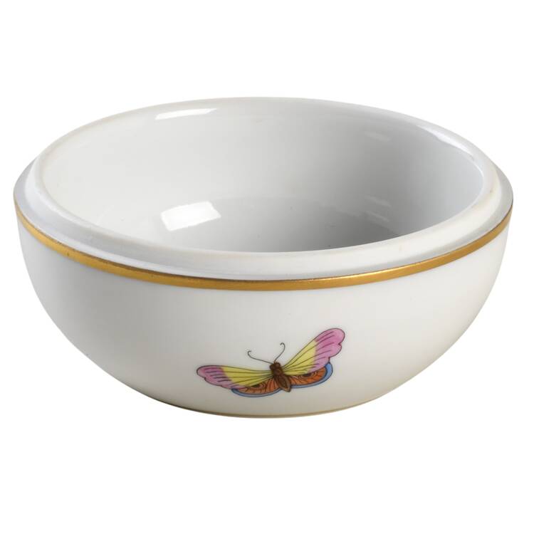 Rothschild Bird (RO) Bonbonniere with Dolphin, No Lid