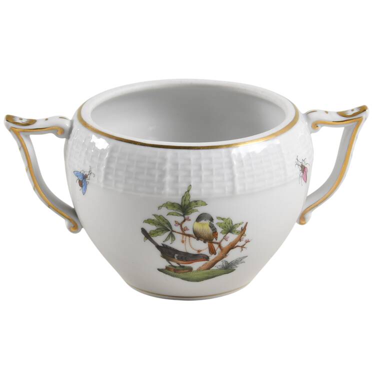 Rothschild Bird (RO) Sugar Bowl No Lid