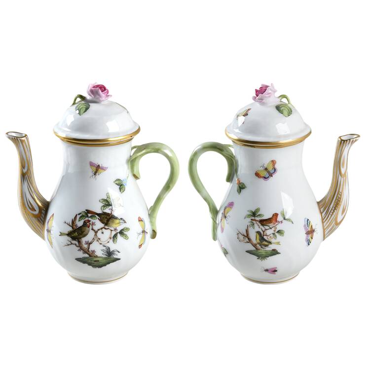 Rothschild Bird (RO) Individual Coffee Pot & Lid