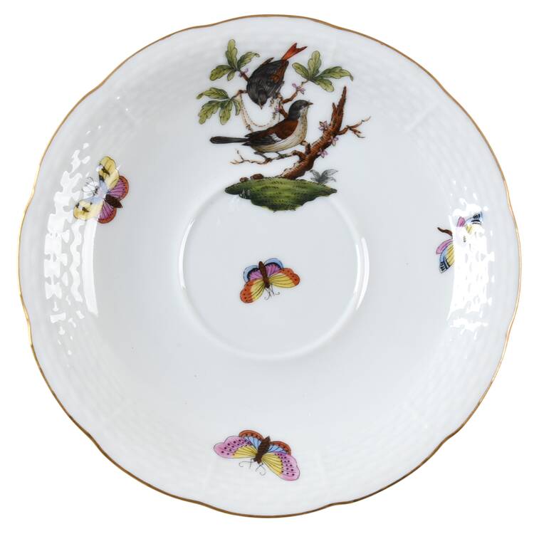 Rothschild Bird (RO) Saucer for Footed Cup