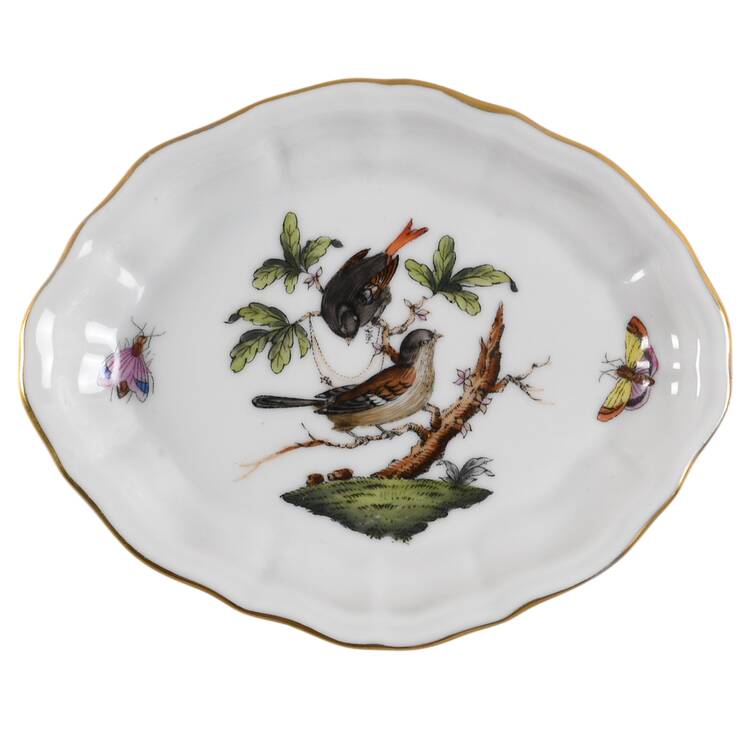 Rothschild Bird (RO) 4" Oval Tray