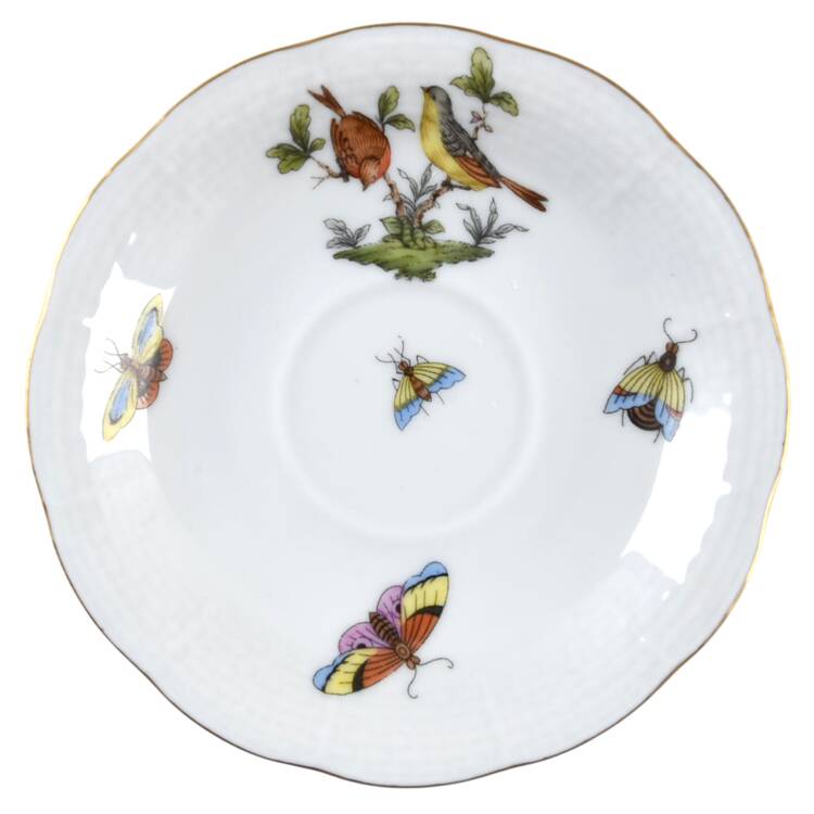 Rothschild Bird (RO) Saucer for Footed Demitasse Cup