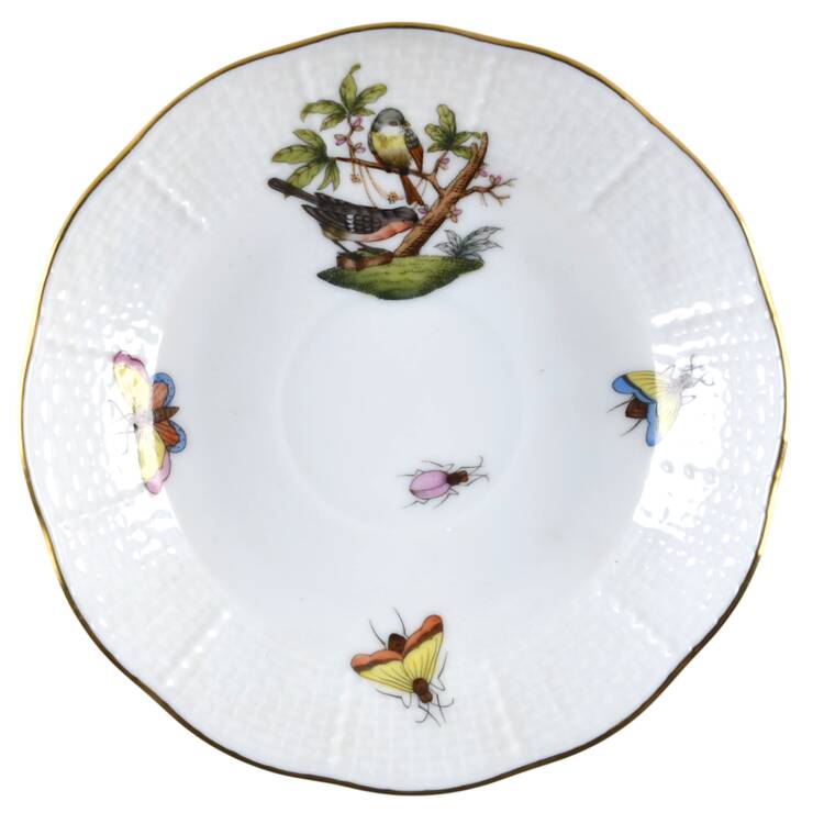 Rothschild Bird (RO) Saucer-Demitasse/Flat
