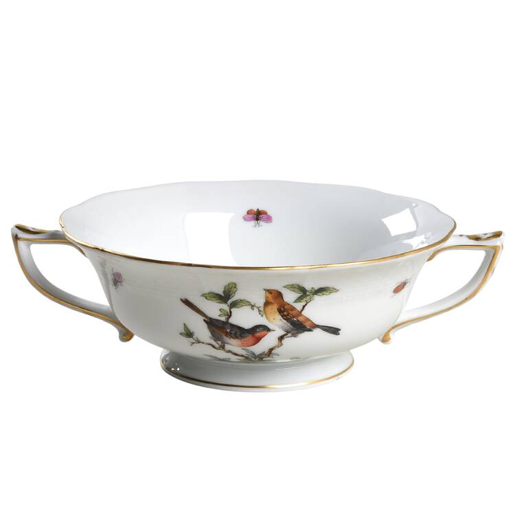 Rothschild Bird (RO) Footed Cream Soup Bowl