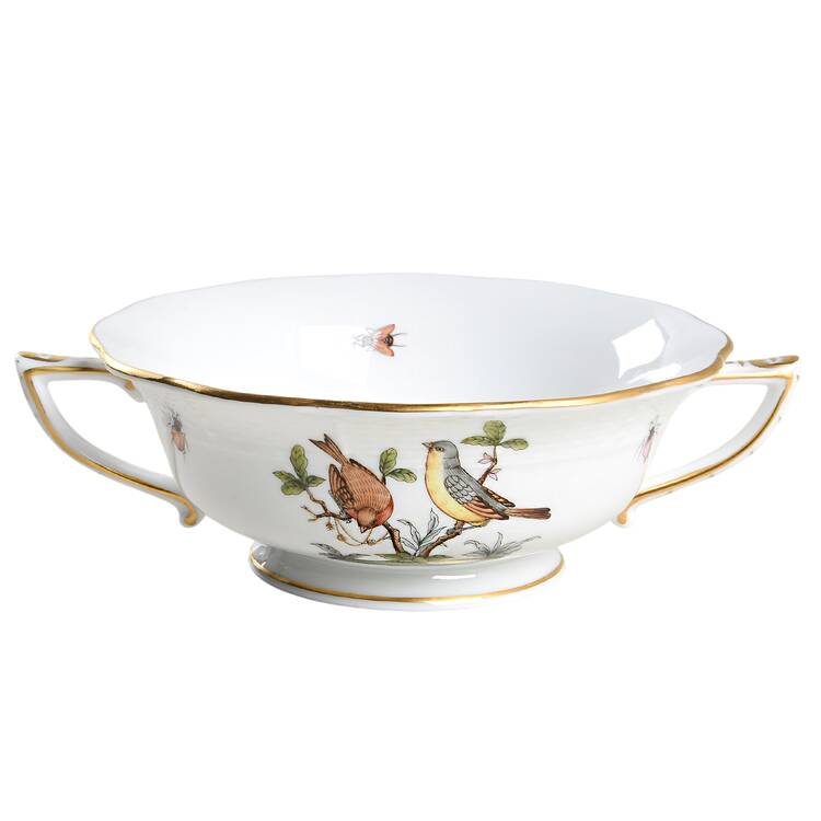 Rothschild Bird (RO) Footed Cream Soup Bowl