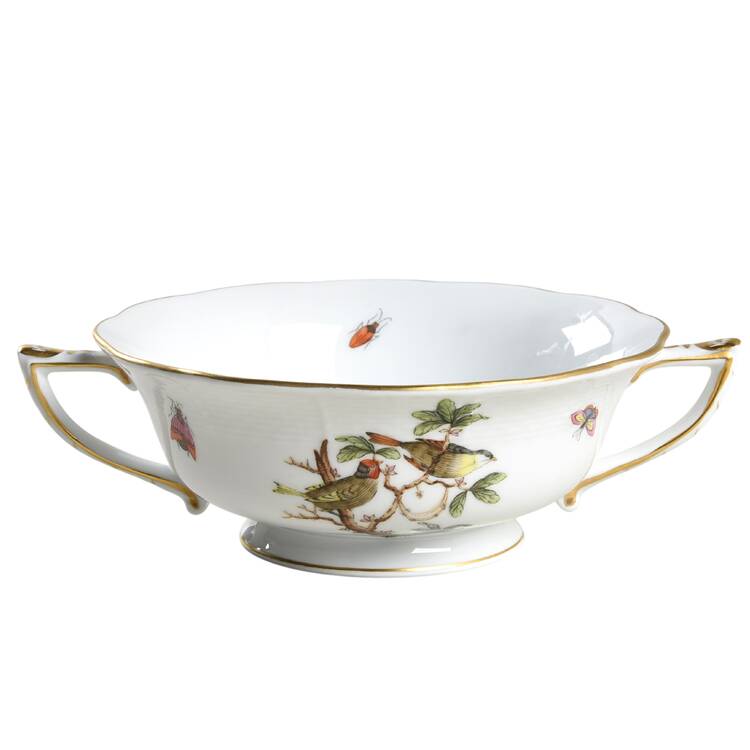 Rothschild Bird (RO) Footed Cream Soup Bowl