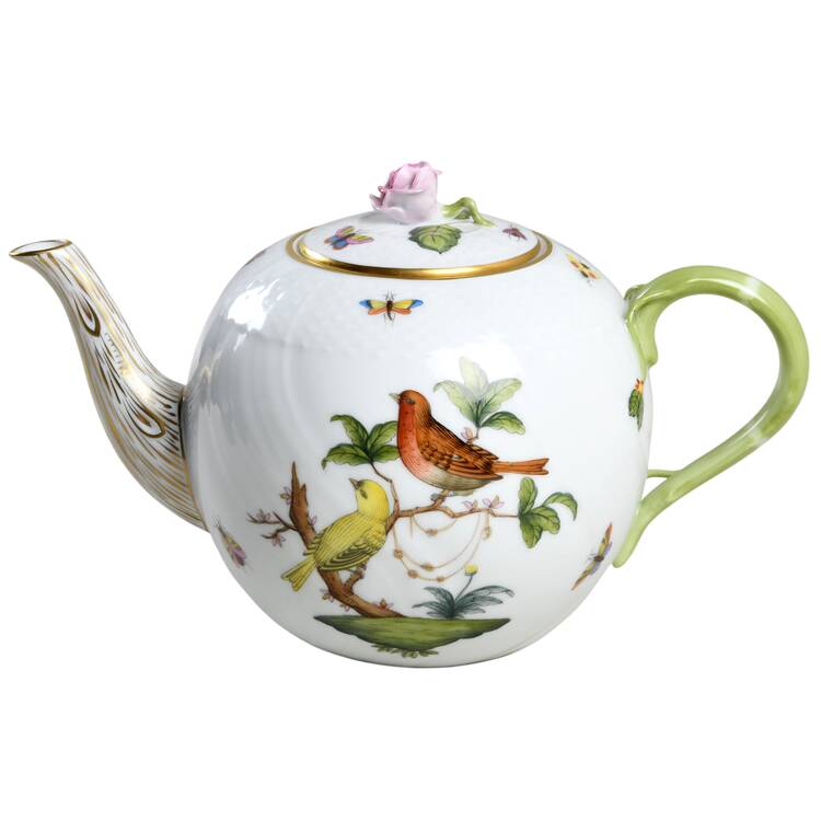 Rothschild Bird (RO) Small Teapot & Lid
