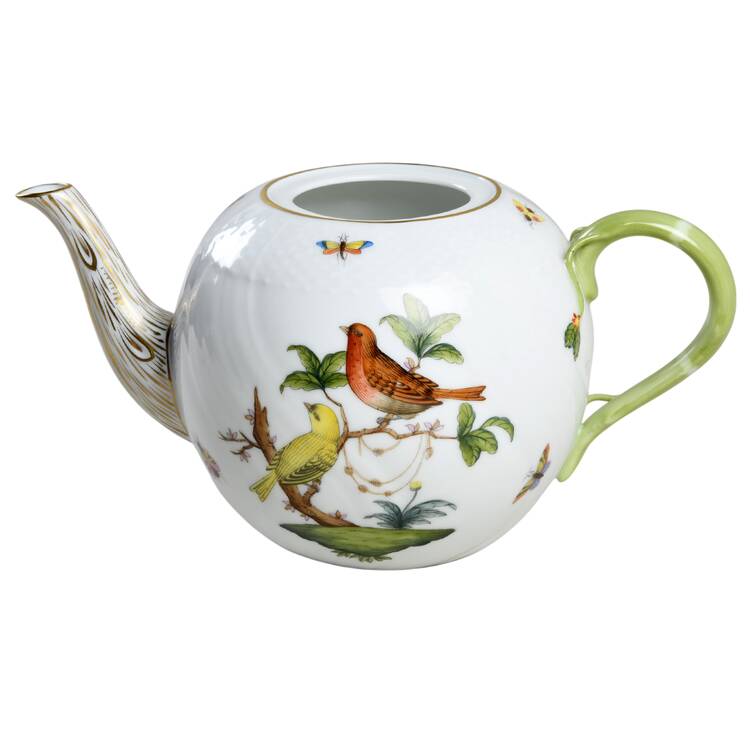Rothschild Bird (RO) Teapot-No Lid