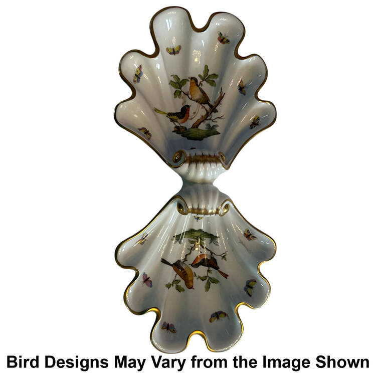 Rothschild Bird (RO) 2 Part Shell Shaped Dish