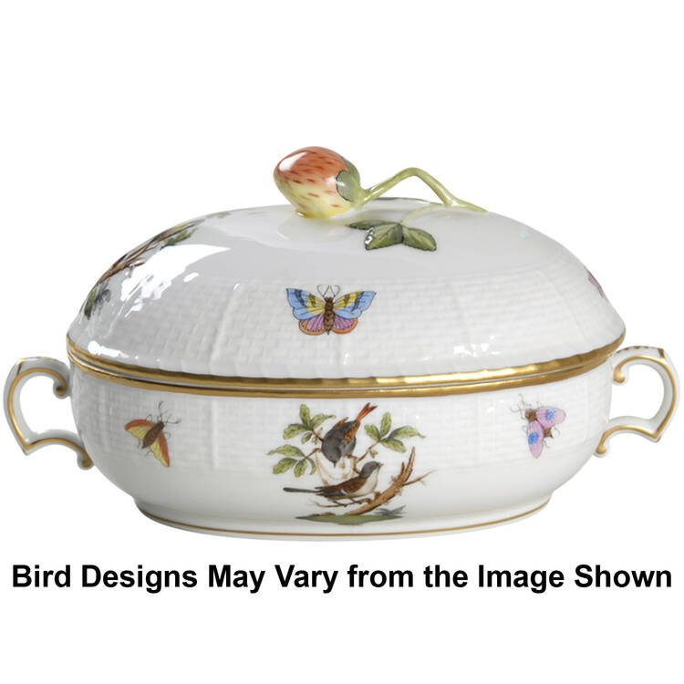 Rothschild Bird (RO) Oval Candy Box & Lid