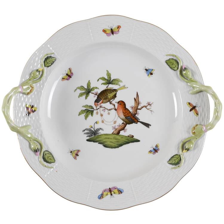 Rothschild Bird (RO) Handled Cake Plate