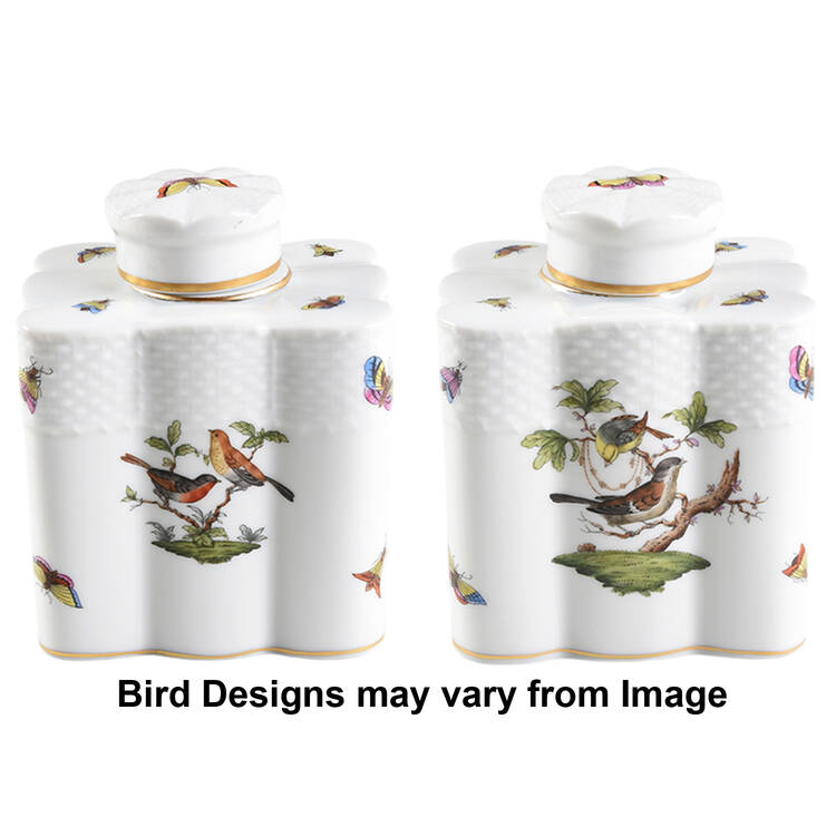 Rothschild Bird (RO) Tea Caddy & Lid