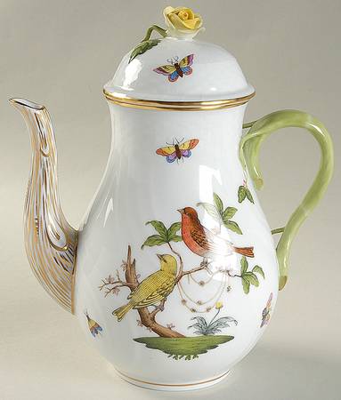 Rothschild Bird (RO) Coffee Pot & Lid