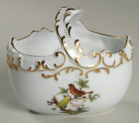 Rothschild Bird (RO) Small Oval Handled Basket
