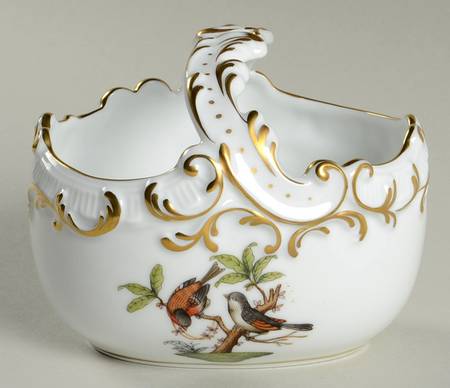 Rothschild Bird (RO) Small Oval Handled Basket