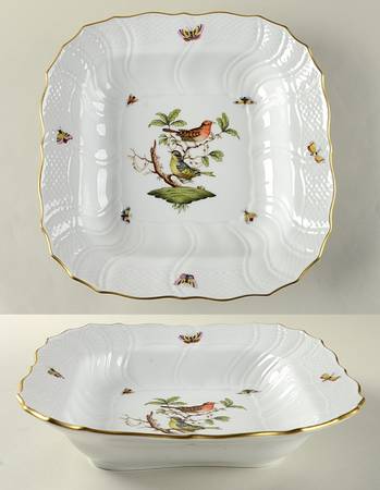Rothschild Bird (RO) 10" Large Square Fruit Bowl