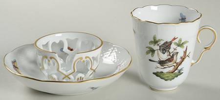 Rothschild Bird (RO) Trembleuse Cup & Saucer Set