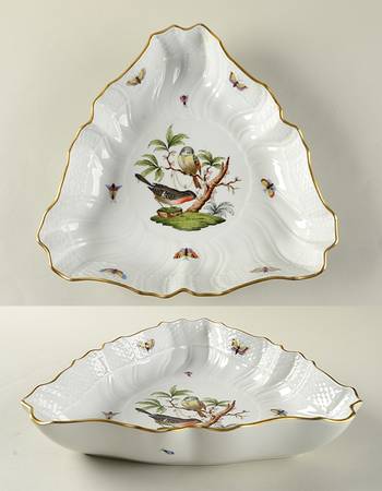 Rothschild Bird (RO) 10" Triangular Vegetable Bowl
