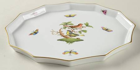 Rothschild Bird (RO) 9" Scalloped Tray