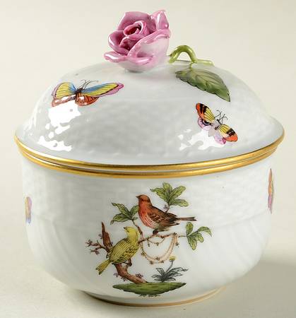 Rothschild Bird (RO) Mini Sugar Bowl & Lid