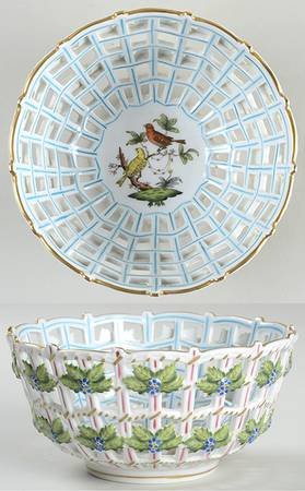 Rothschild Bird (RO) 6" Round Open Weave Basket