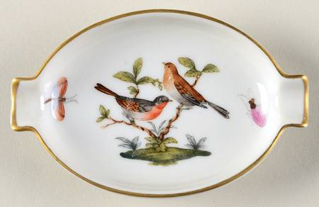 Rothschild Bird (RO) 3" Oval Ashtray with Lips