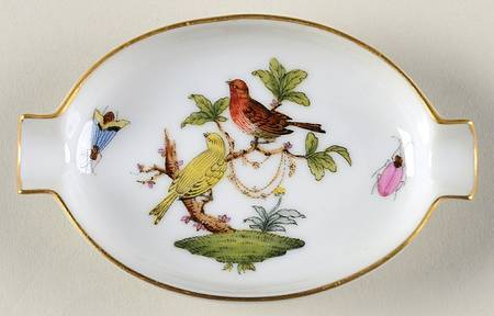 Rothschild Bird (RO) 3" Oval Ashtray with Lips