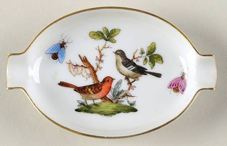 Rothschild Bird (RO) 3" Oval Ashtray with Lips