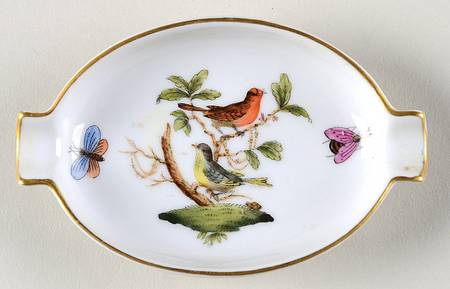 Rothschild Bird (RO) 3" Oval Ashtray with Lips