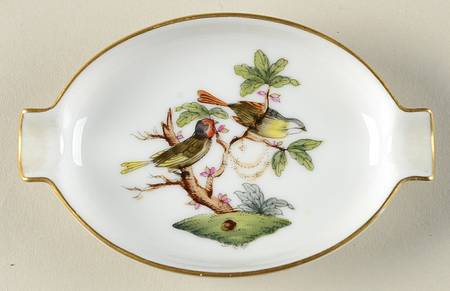 Rothschild Bird (RO) 3" Oval Ashtray with Lips