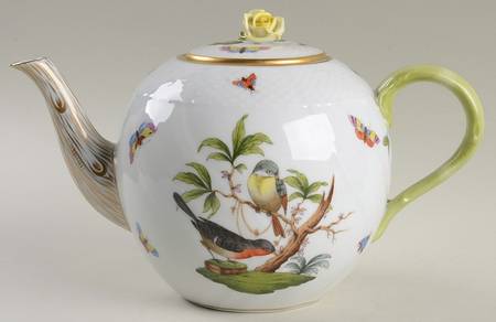 Rothschild Bird (RO) Teapot & Lid