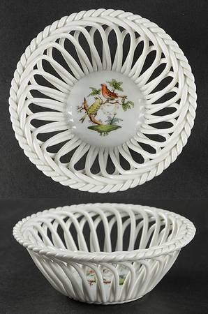 Rothschild Bird (RO) 5" Round Open Weave Basket
