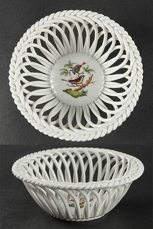 Rothschild Bird (RO) 5" Round Open Weave Basket