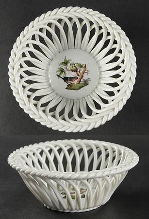 Rothschild Bird (RO) 5" Round Open Weave Basket