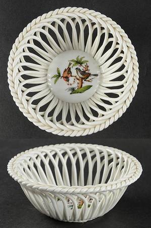 Rothschild Bird (RO) 5" Round Open Weave Basket