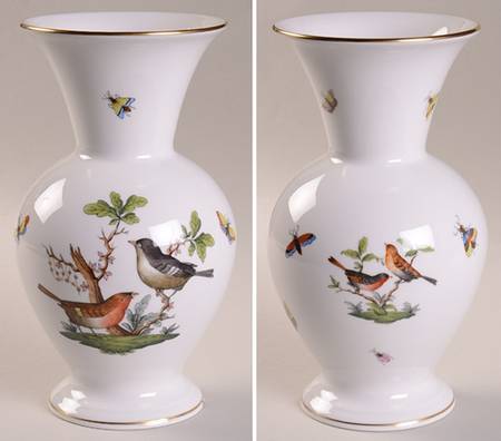 Rothschild Bird (RO) 8" Flared Vase