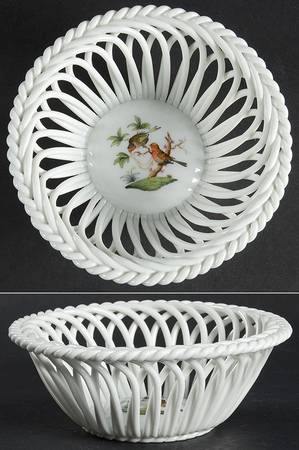 Rothschild Bird (RO) 5" Round Open Weave Basket