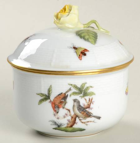Rothschild Bird (RO) Mini Sugar Bowl & Lid