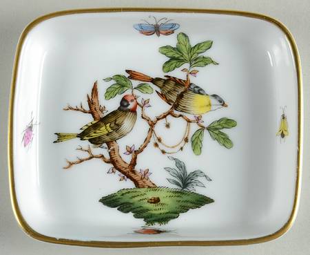 Rothschild Bird (RO) 3" Rectangular Ashtray